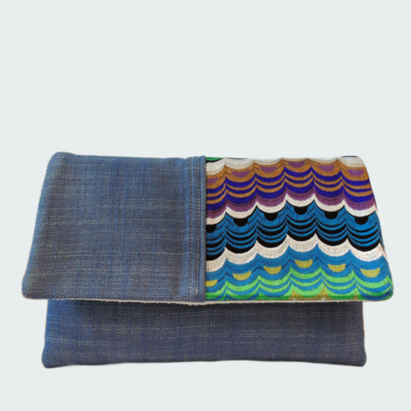 Pochette donna Embroidered Blue