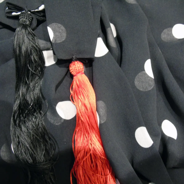 Sciarpa seta donna pois - immagine 3