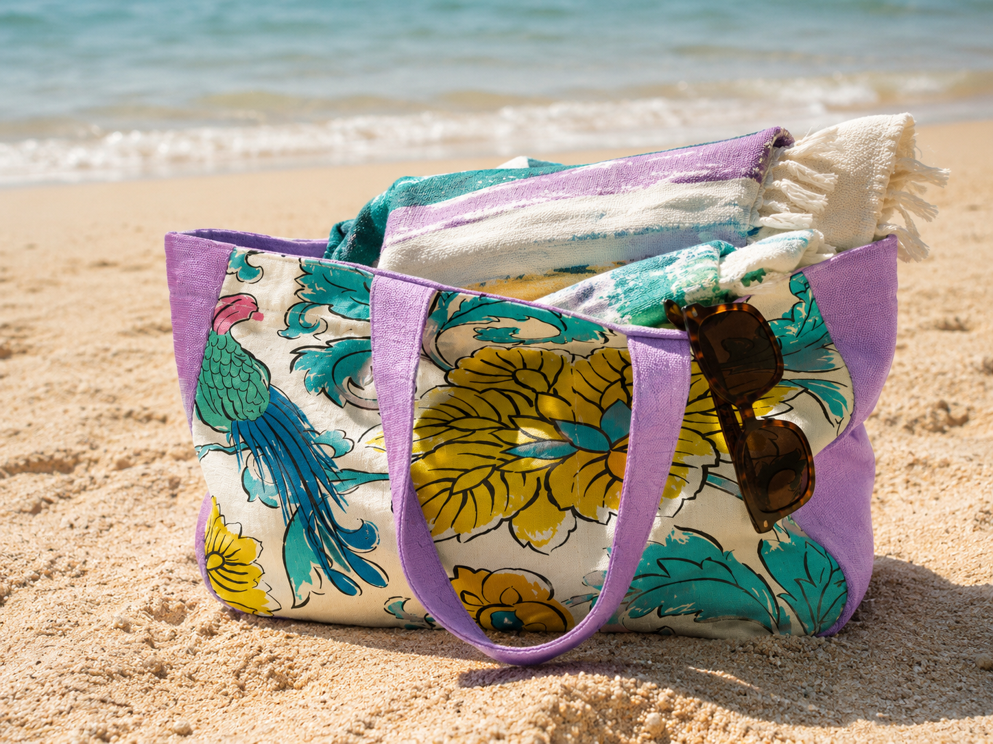 Bag Floreale Shopper donna in cotone