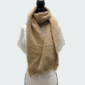 Sciarpa lana donna camel