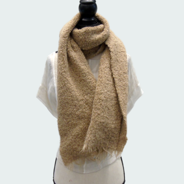 Sciarpa lana donna camel