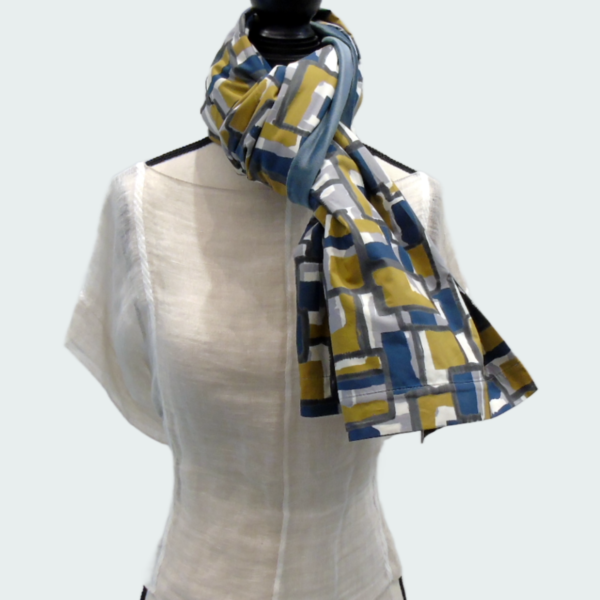 Sciarpa donna double face abstract - immagine 2