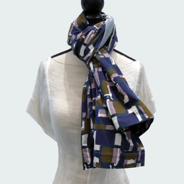 Sciarpa donna double face abstract V2 - immagine 2