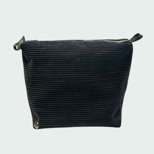 Trousse Dandy stripe nera