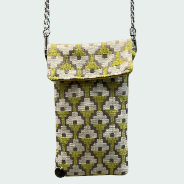 Porta cellulare small Oxford verde