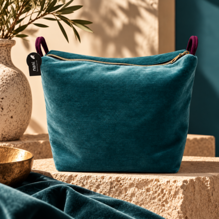 Verdeacqua Trousse da donna in velluto