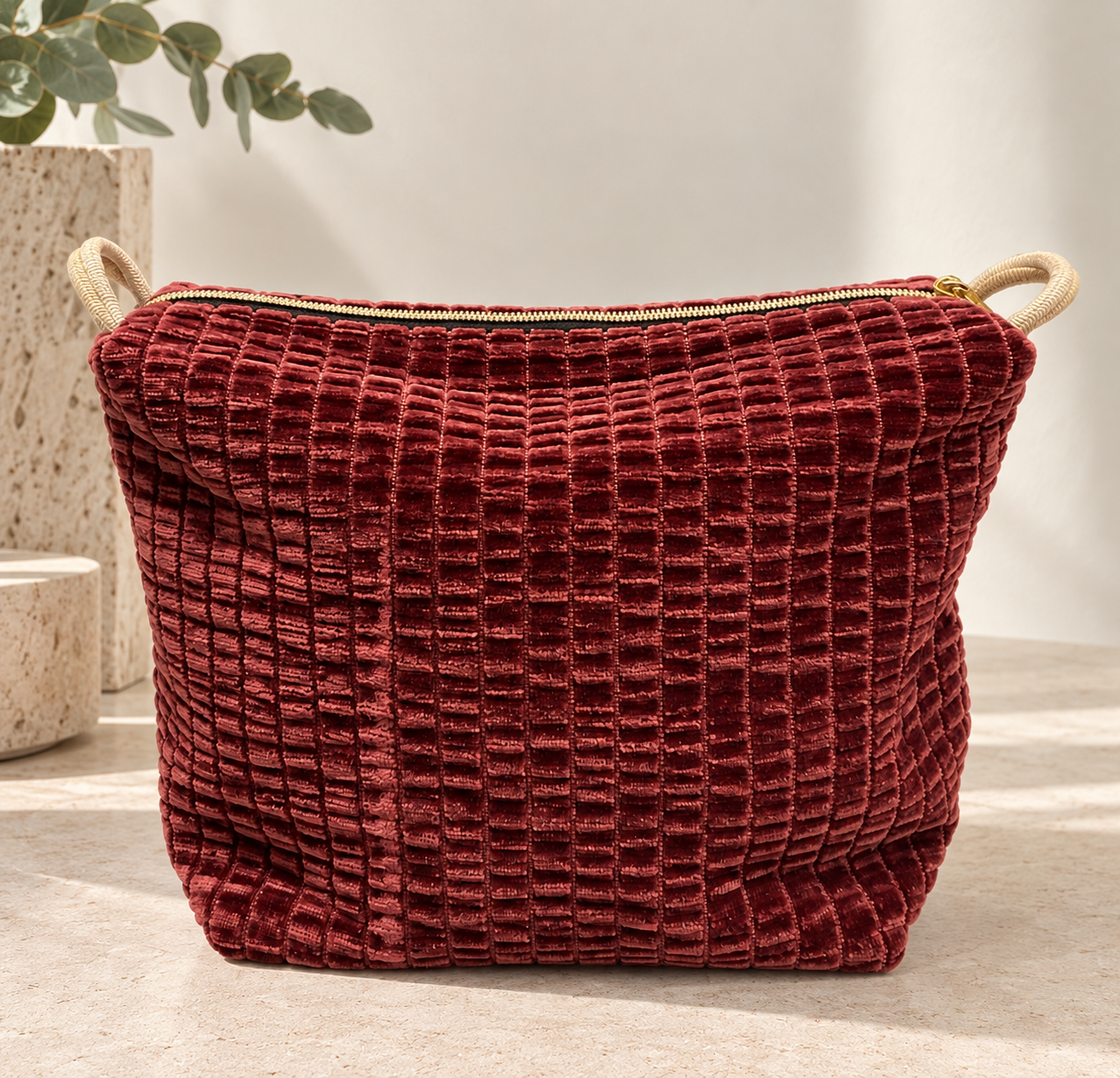 Trousse Velluto Goffrato da donna in velluto